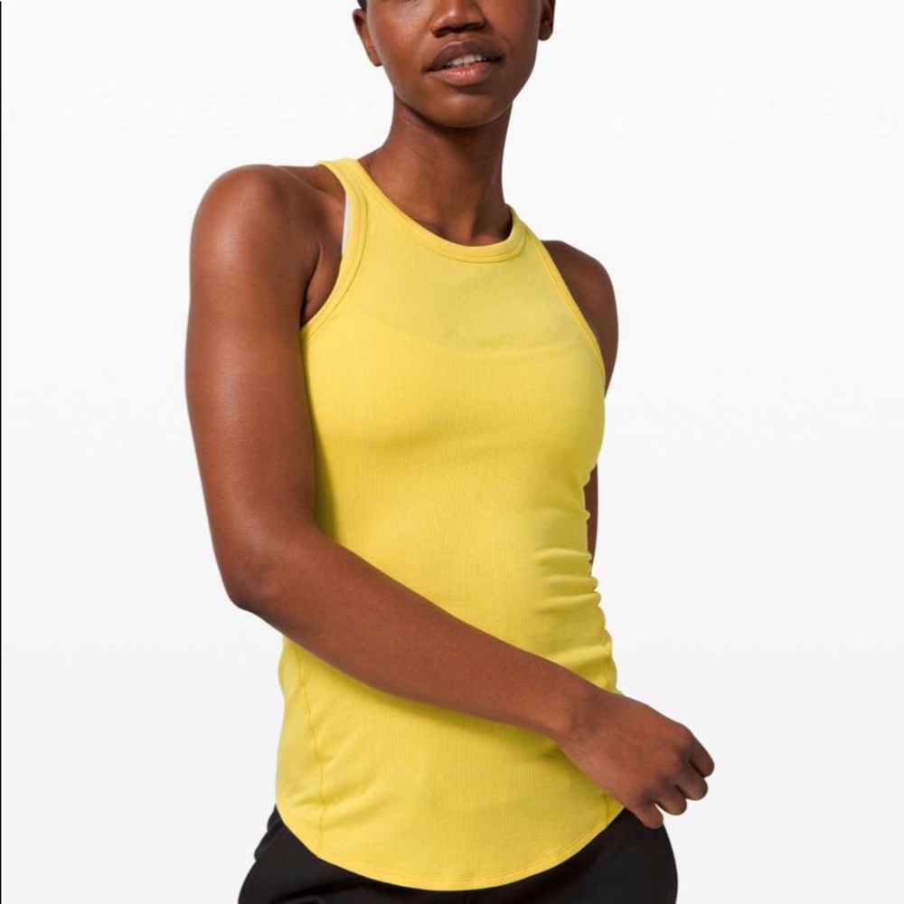 Lululemon Full Day Ahead Tank Yellow Size 0